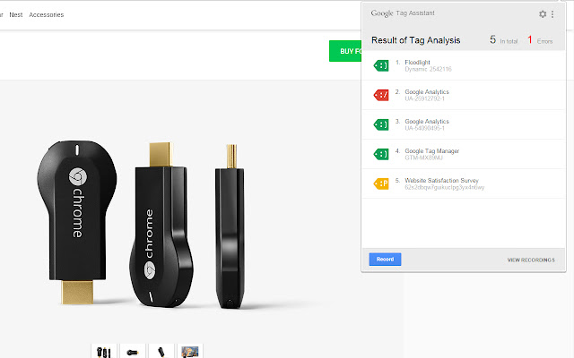 Расширение Tag Assistant Legacy (by Google)